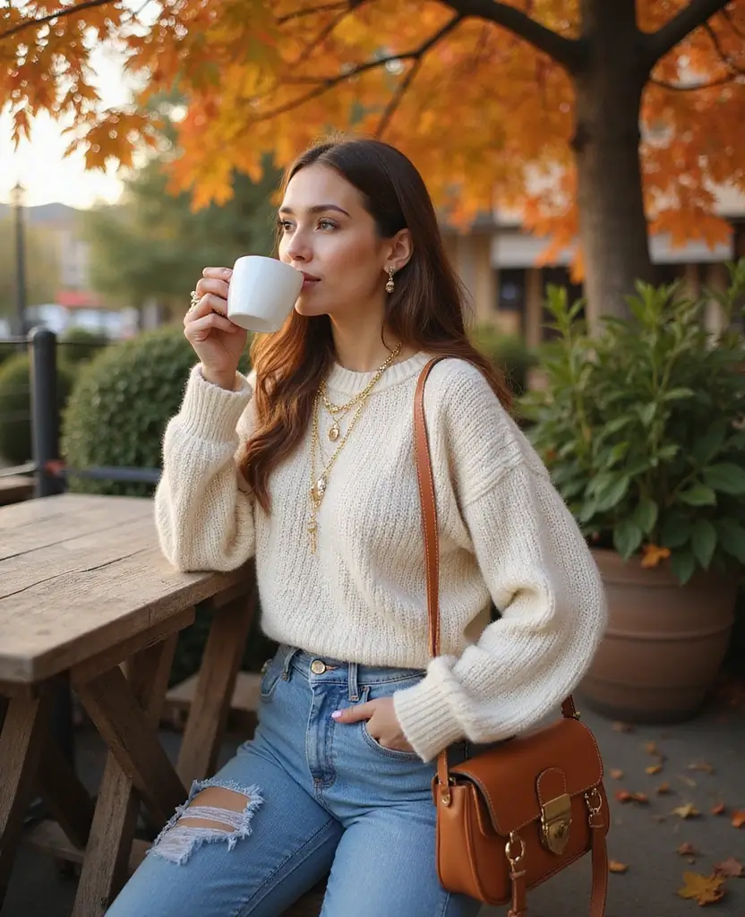 19 Trendy Outfits to Wear in Greece This November (You’ll Love #12!) - 1. Cozy Chic Knit Sweaters