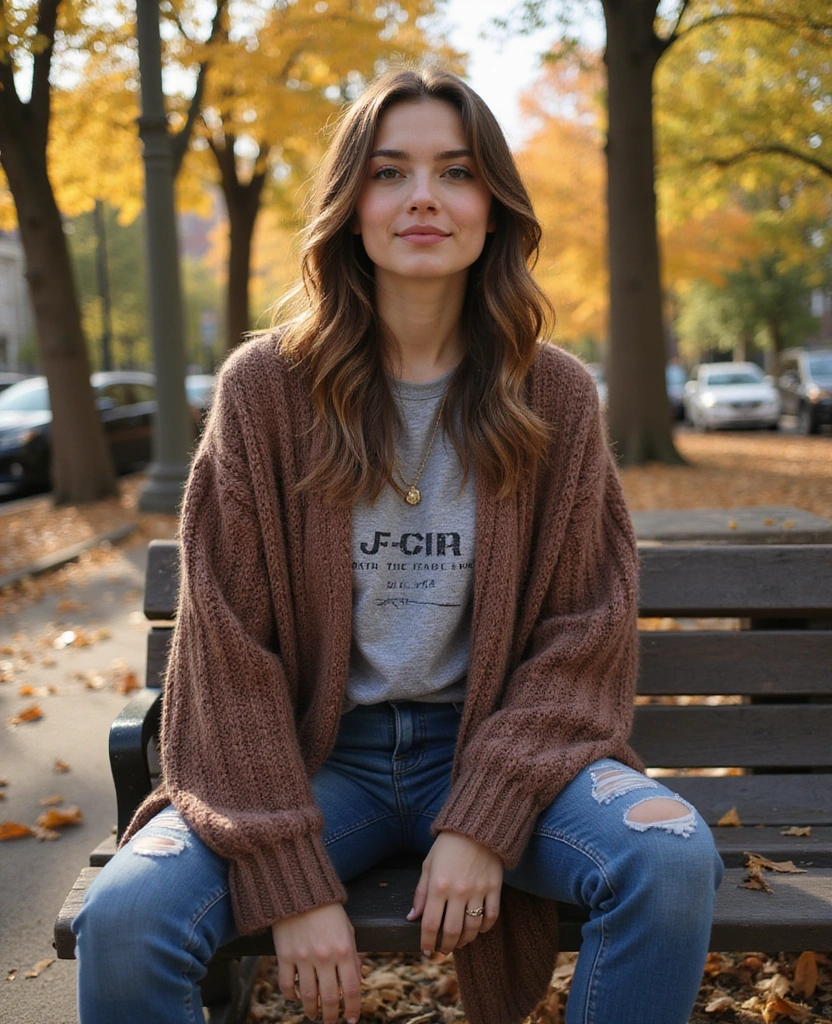 23 Must-Have Outfits for Exploring NYC in October (Find Your Perfect Look!) - 13. Effortlessly Cool with a Graphic Tee