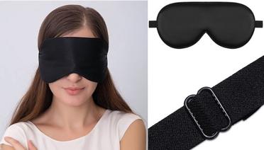 Tressential Super Soft Travel Sleep Eye Mask or Blindfold with