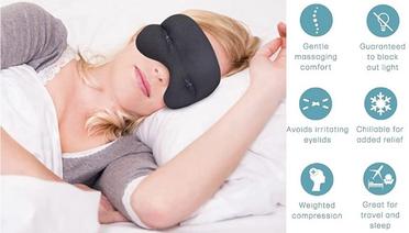 Tressential Super Soft Travel Sleep Eye Mask or Blindfold with