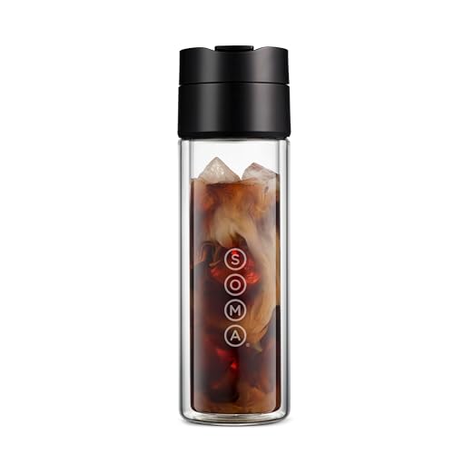 SOMA Double Wall Glass Tea and Coffee Cold Brew...