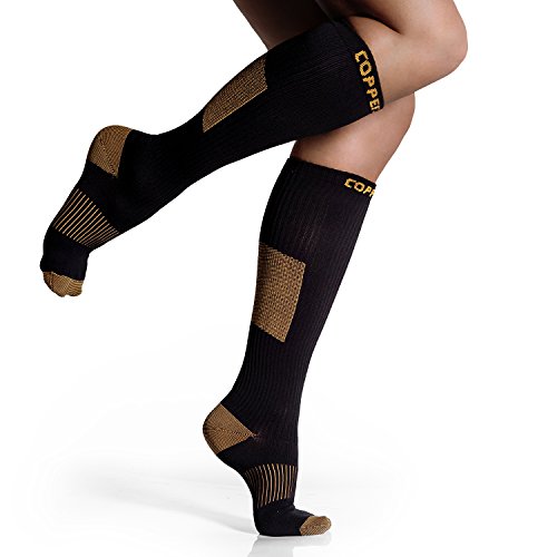CopperJoint Wide Calf Copper Compression Socks for...