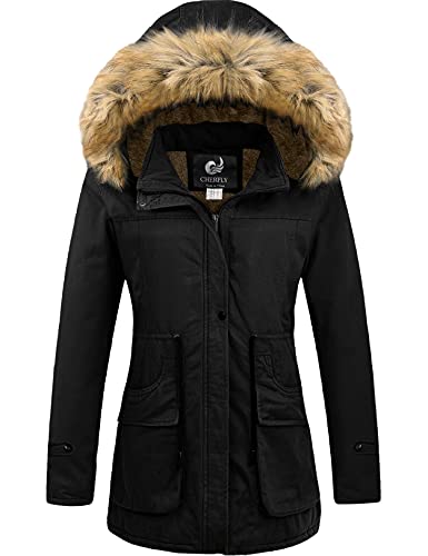 CHERFLY Women's Winter Coats Hooded Puffer Jackets...