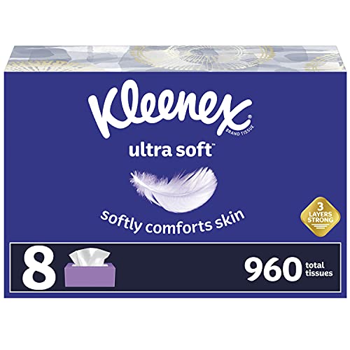 Kleenex Ultra Soft Facial Tissues, 120 Count (Pack...