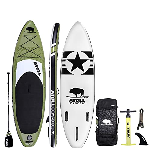 Atoll Inflatable Paddle Board with Premium SUP...