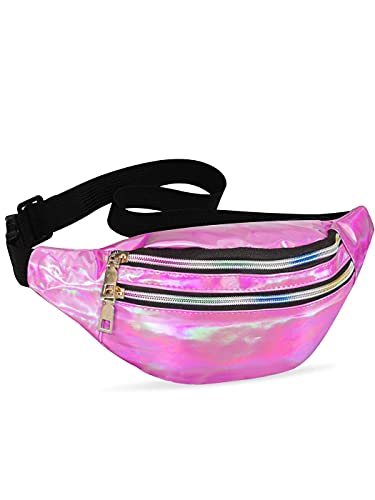 LIVACASA Holographic Fanny Packs for Women Cute...