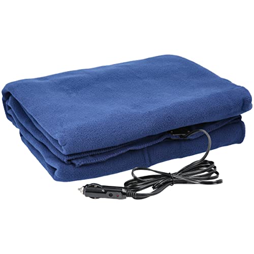 Heated Car Blanket – 12-Volt Electric Blanket...