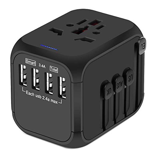 Upgraded Universal Travel Adapter, Castries...