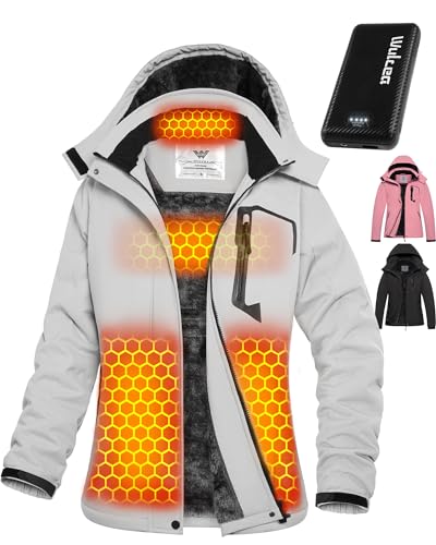 Women Graphene Heated Jacket Electric Warming Coat...