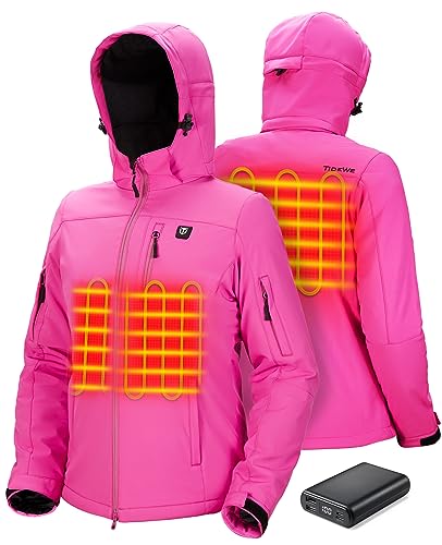 TIDEWE Heated Jacket for Women with Battery Pack,...