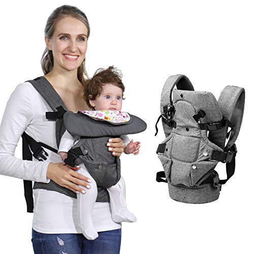 Baby Soft Carrier, 4-in-1 Ergonomic Convertible...