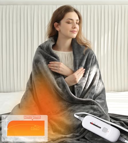 Double Couple Heated Weighted Blanket Electric...