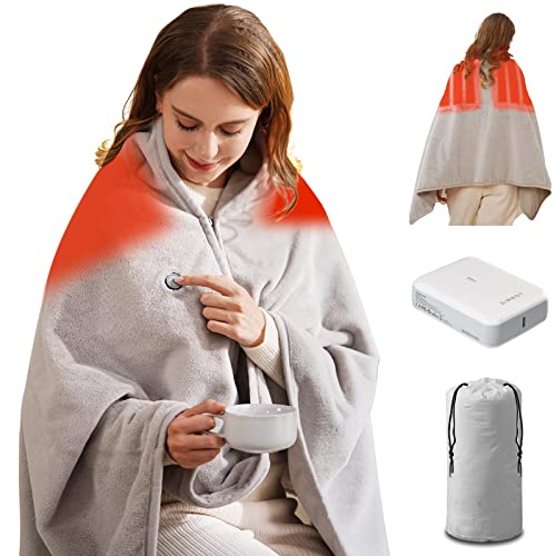 Zireot Heated Blanket Battery Operated,with...