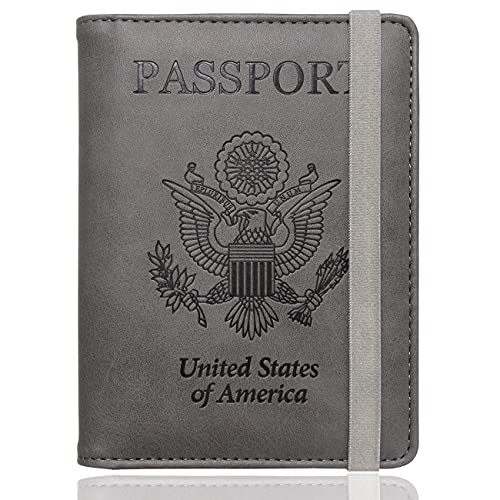 WALNEW RFID Passport Holder Cover Wallet for Women...