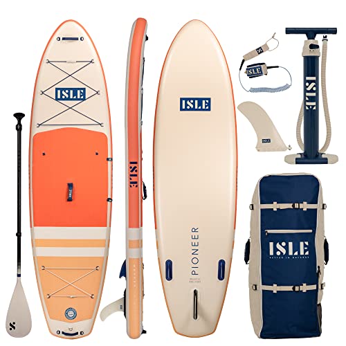 ISLE Pioneer 2.0 Inflatable Stand Up Paddle Board,...