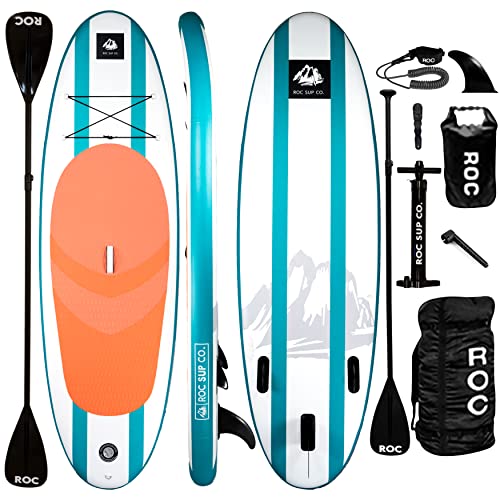Roc Inflatable Stand Up Paddle Boards with Premium...