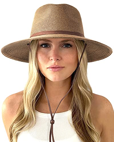 FURTALK Womens Summer Straw Sun Hats Wide Brim...