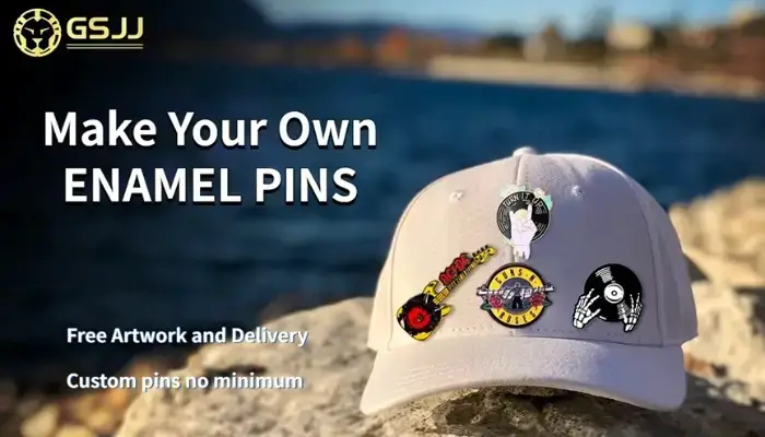 customized pins for packable sun hats