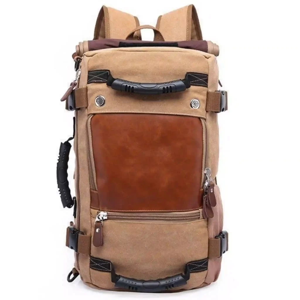 Woosir Men Canvas Travel Backpack | Waxed Canvas Vs Cotton Canvas Backpack