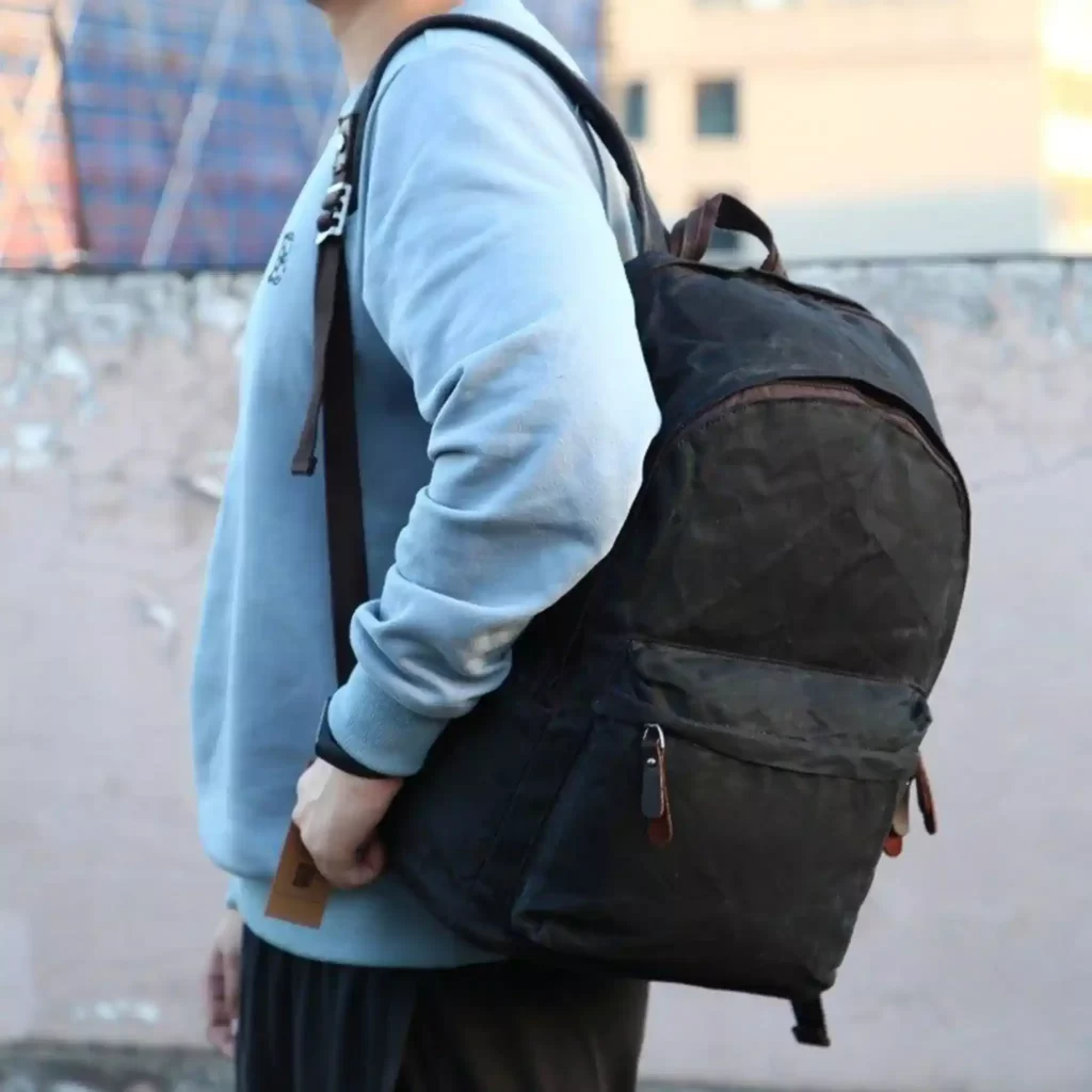 Vintage Waxed Canvas Backpack Men's | WAXED CANVAS BACKPACKS