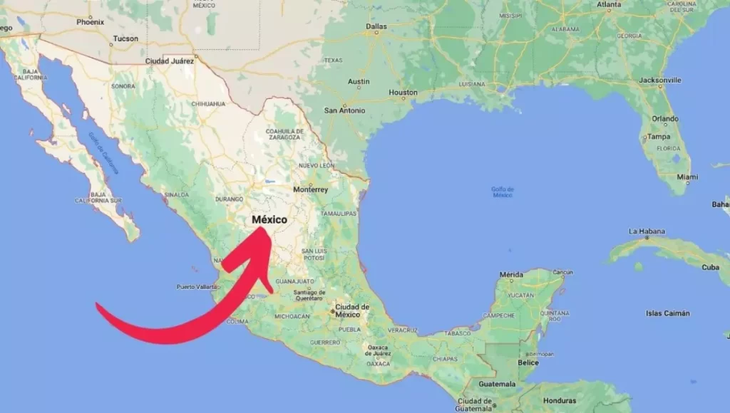 Mexico on Map
