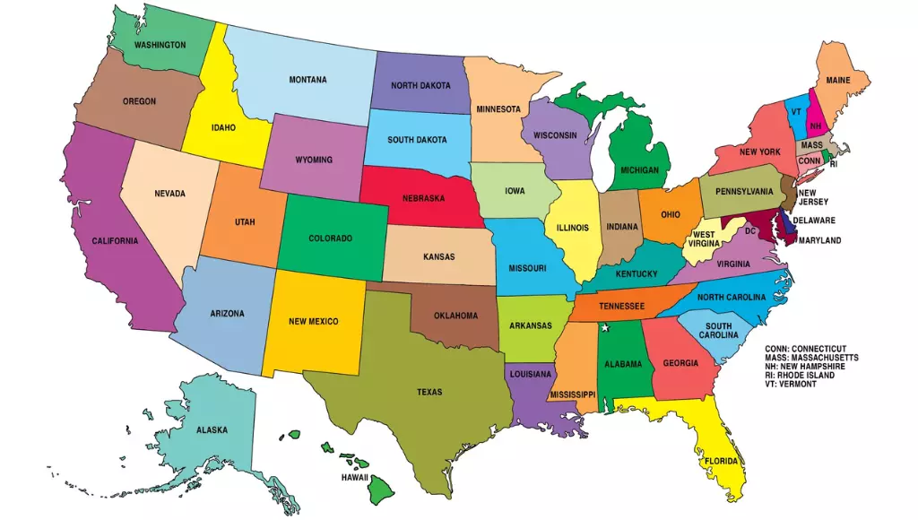 All USA states