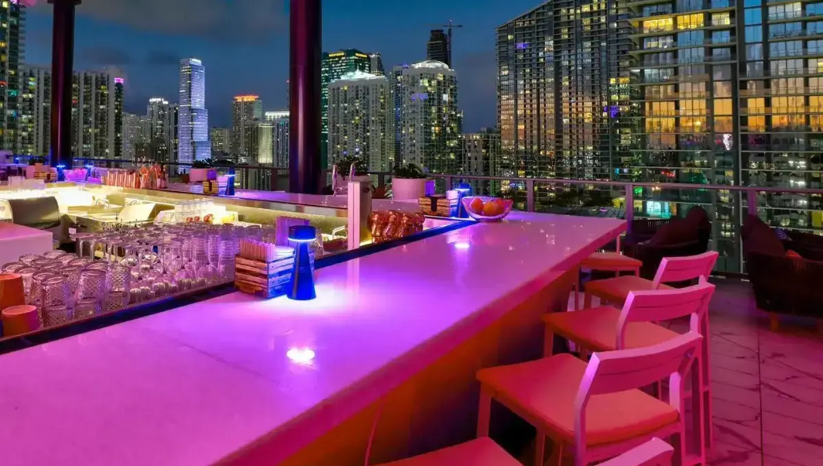 Rosa Sky | best rooftop restaurants in Miami