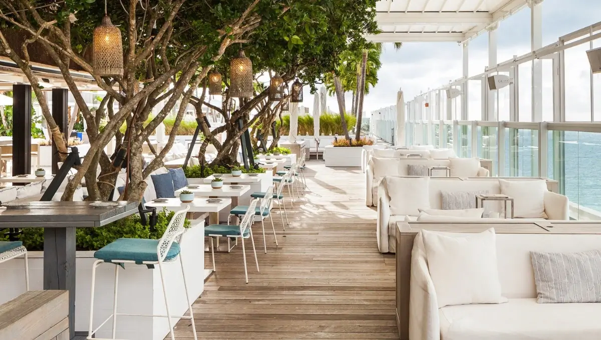 Watr at the 1 Rooftop | best rooftop restaurants in Miami