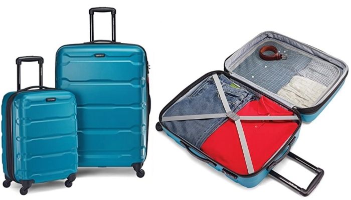Samsonite Omni PC Hardside Expandable Luggage with Spinner Wheels | Best Amazon Prime Day Deals For Travelers
