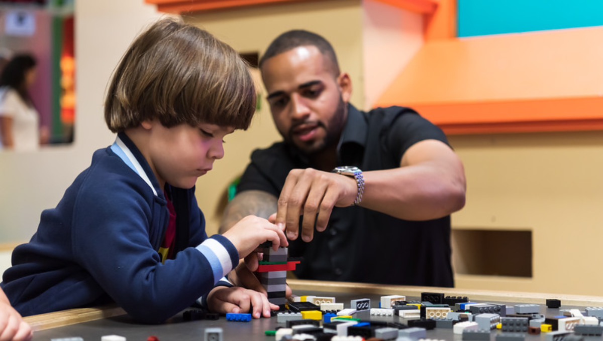 Kid with his father in Miami Children's Museum | Best Indoor Activities In Miami