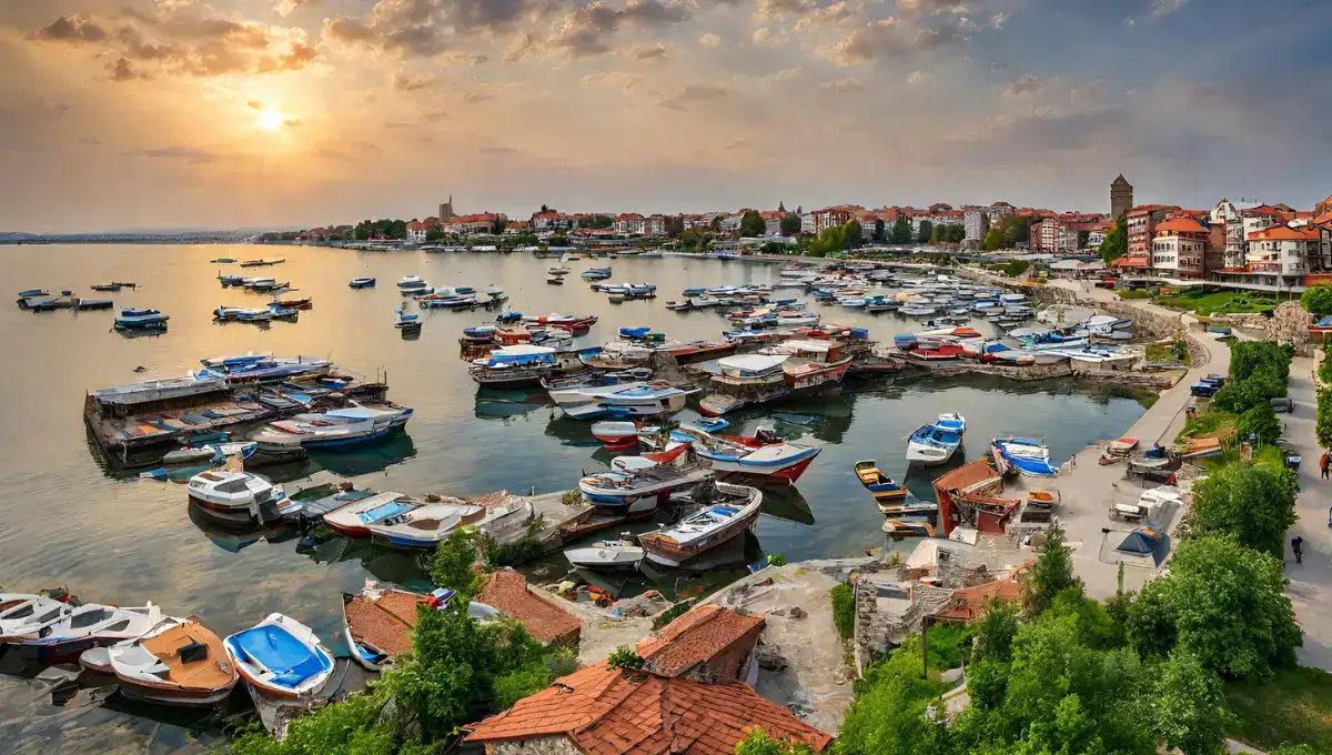 Beautiful  view of Nesebar, Bulgaria Where boats are floating | Best Island Cities In The World