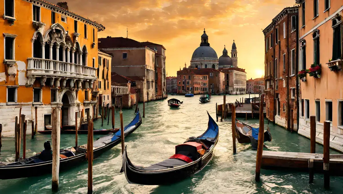 Beautiful evening view of Venice, Italy where boats are  floating  | Best Island Cities In The World