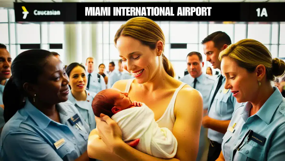 Miracle at Miami Airport Woman Gives Birth Between Flights!