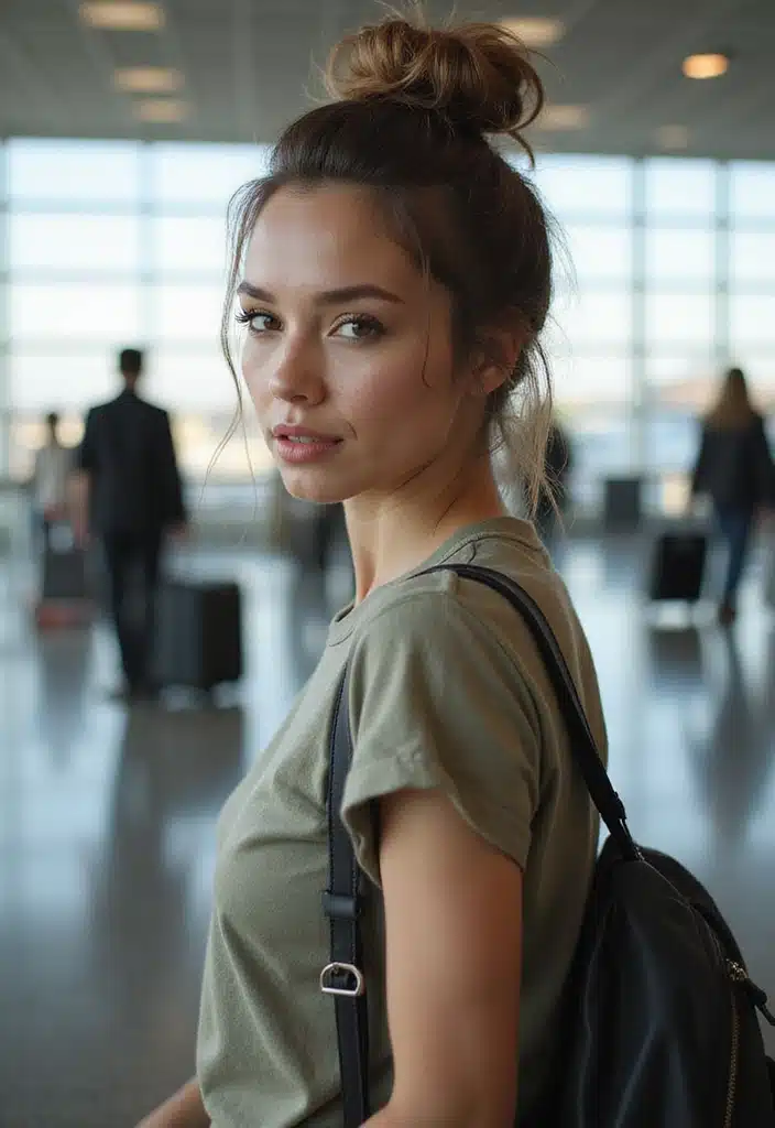 10 Effortless Women Travel Hairstyles That Will Keep You Stylish on the Go! 1 Effortless Travel Hairstyles for Women 10 Effortless Women Travel Hairstyles That Will Keep You Stylish on the Go! - 1. The Classic Messy Bun