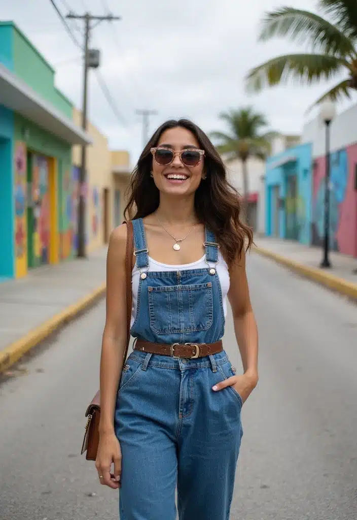 15 Outfits for Miami in July That Are Perfect for Hot Summer Days! - 10. Trendy Overalls