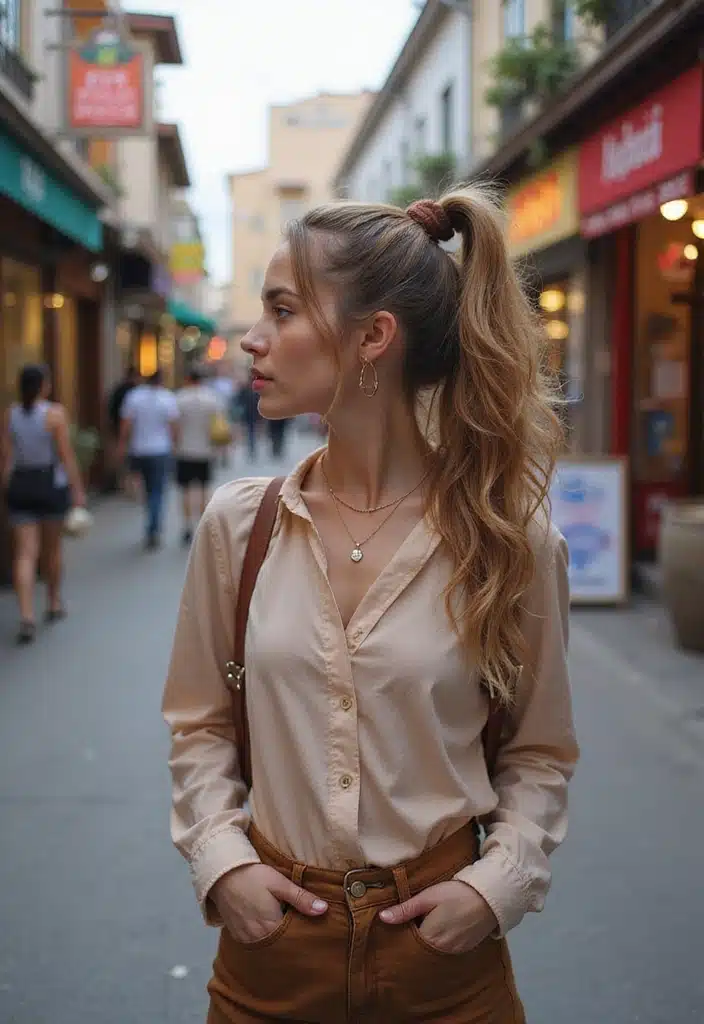 10 Effortless Women Travel Hairstyles That Will Keep You Stylish on the Go! - 7. The Twisted Ponytail