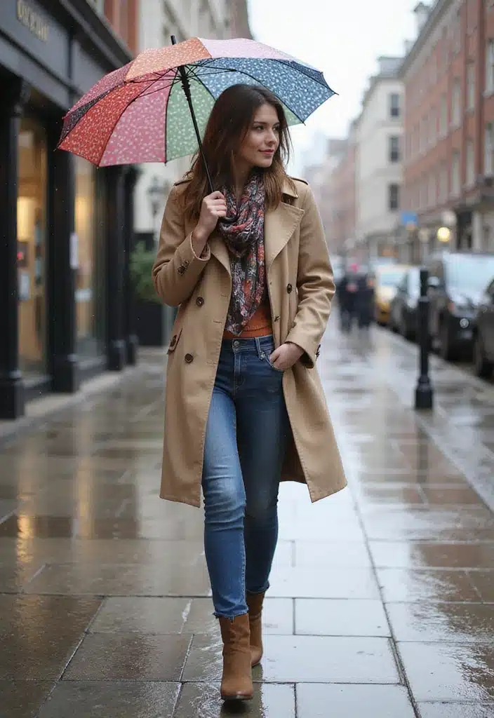 15 Stylish Outfits for London That Will Make You the Trendsetter of the City! - 1. The Classic Trench Coat Ensemble