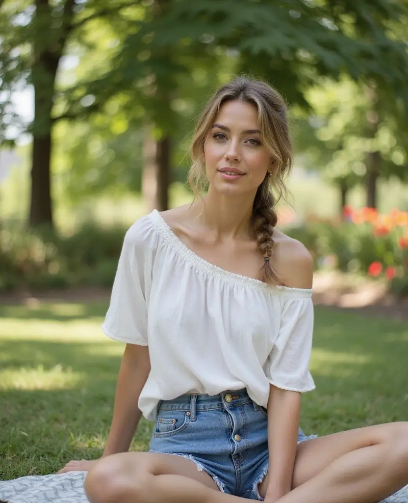 10 Effortless Updos for Long Hair That Will Keep You Stylish on Your Travels! - 6. Low Ponytail with a Twist