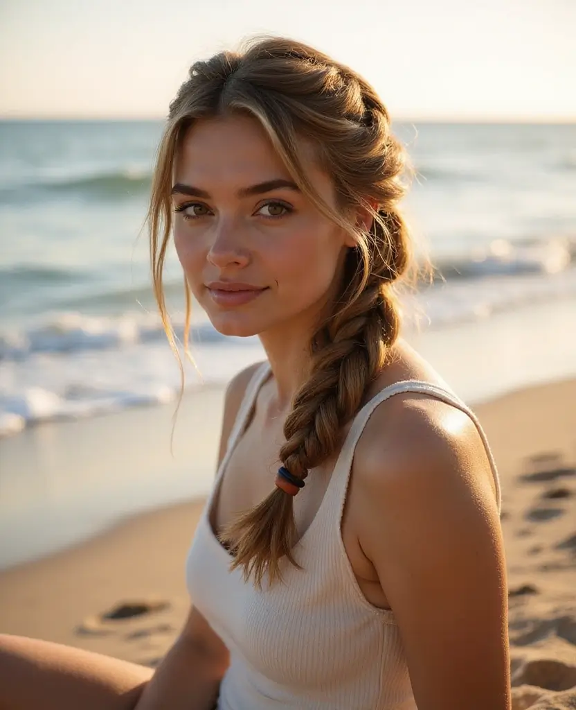 10 Effortless Updos for Long Hair That Will Keep You Stylish on Your Travels! - 8. Side Braid Updo