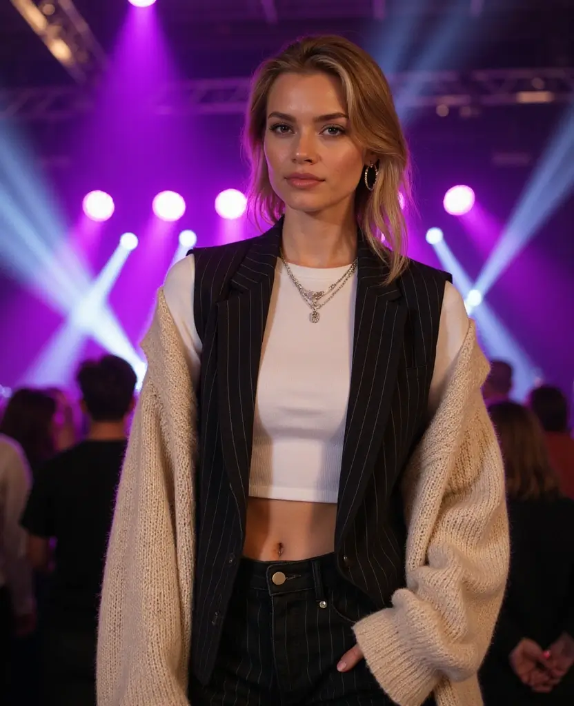 10 Must-Have Tate McRae Concert Outfits That'll Make You the Star of the Show! 59 must-have Tate McRae concert outfits 10 Must-Have Tate McRae Concert Outfits That'll Make You the Star of the Show! - 10. Layered Looks