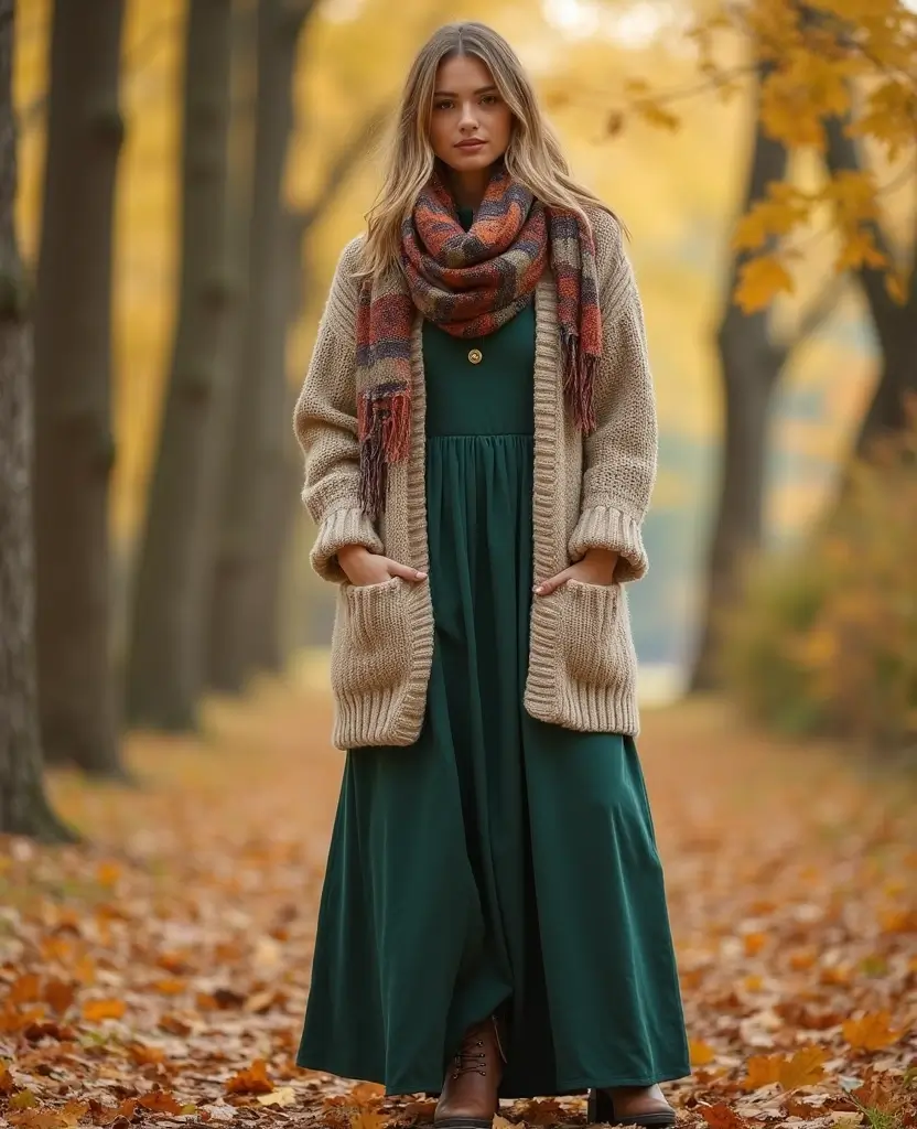 20 Functional Outfits for Budapest in November That Are Stylish and Comfortable! - 2. Warm Maxi Dresses