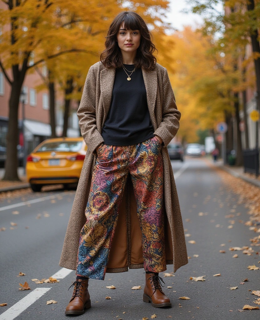 20 NYC Fall Fashion Hacks That Will Make You the Trendsetter This September (#15 Is Game-Changing!) - 17. Mix and Match Patterns