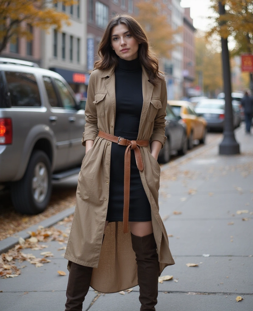 21 City Chic Looks to Rock in NYC This November (Wait Till You See #16!) - 15. Layered Shirt Dresses