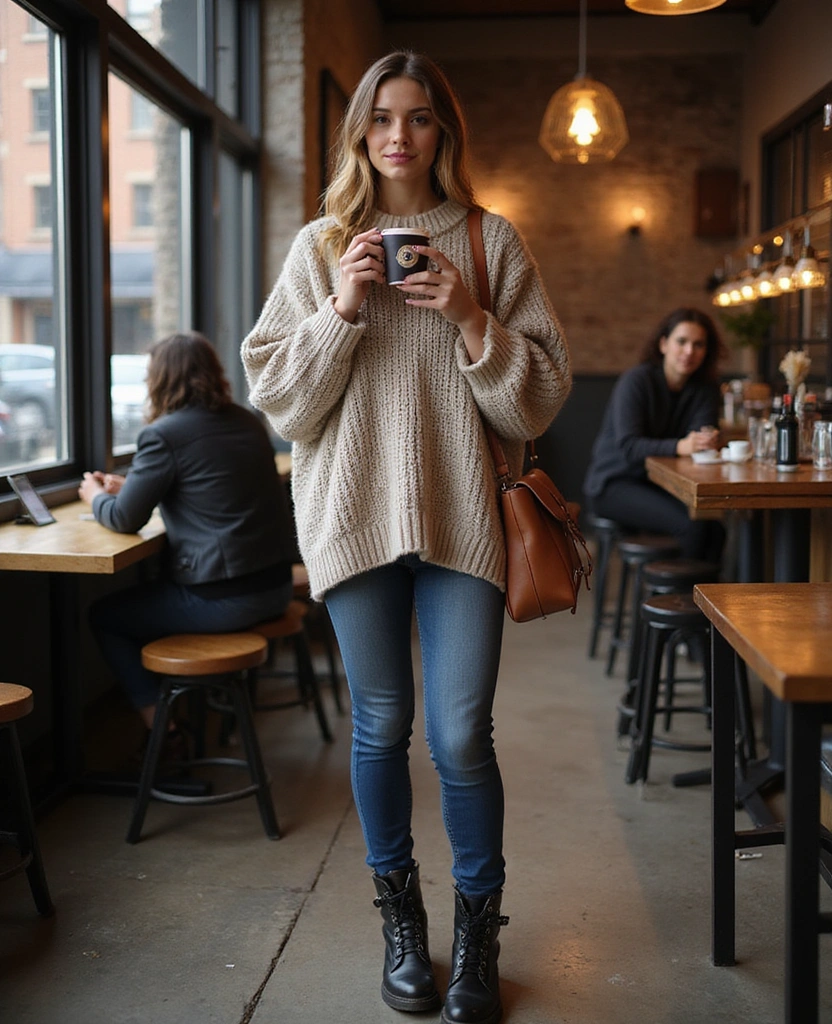 21 City Chic Looks to Rock in NYC This November (Wait Till You See #16!) - 3. Cozy Knitwear