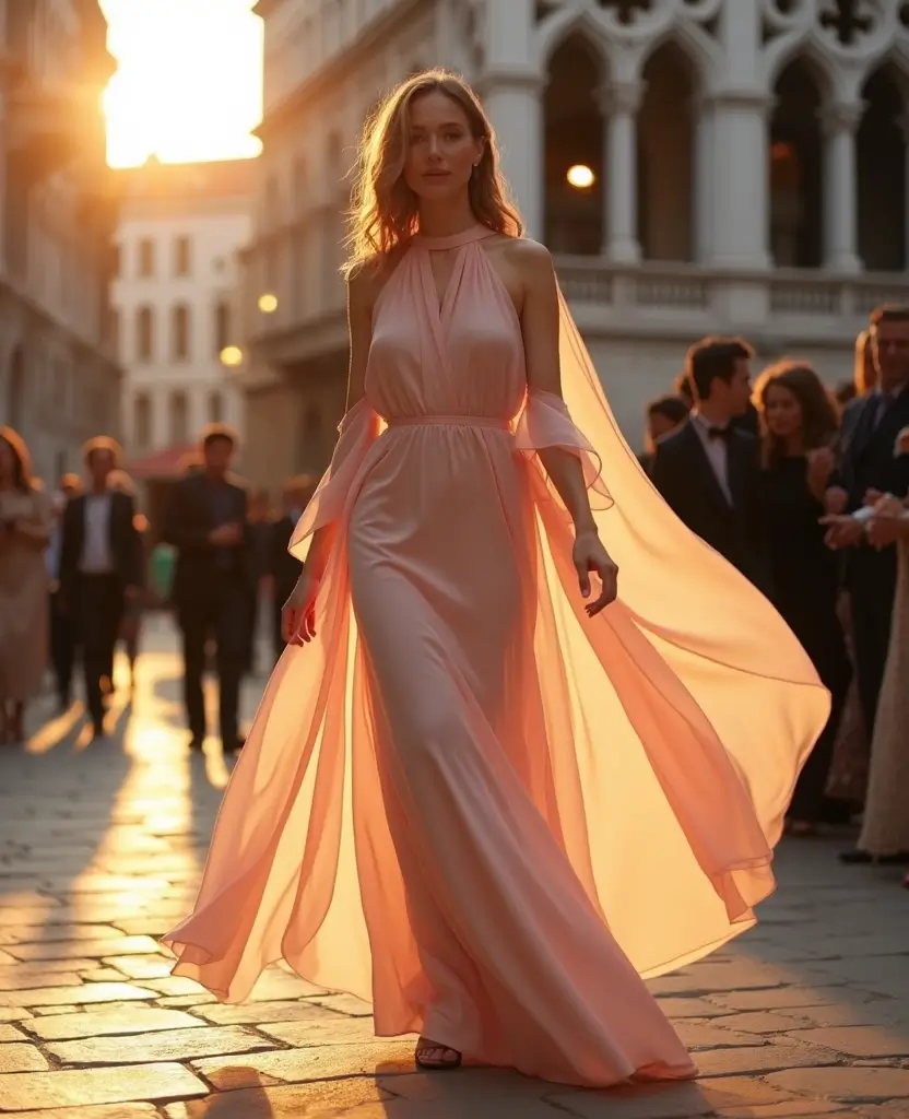 21 Outfit Ideas for Your October Trip to Venice (You’ll Want to Try #10!) - 18. Dramatic Cape & Simple Dress