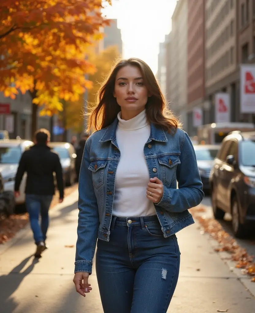 21 Trendy Outfits to Rock in NYC This November (Get Ready to Slay #12!) - 16. Denim on Denim