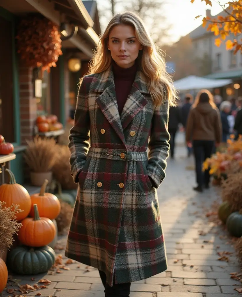 25 Trendy Outfits for Austria in November (Style Alert: #9 Is a Show-Stopper!) 9 what to wear in Austria in November 25 Trendy Outfits for Austria in November (Style Alert: #9 Is a Show-Stopper!) - 4. Statement Plaid Coats