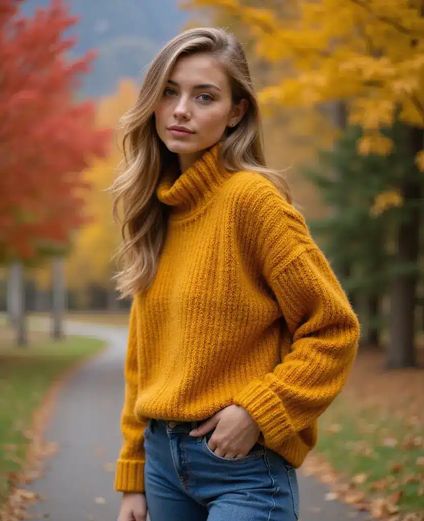 25 Trendy Outfits for Austria in November (Style Alert: #9 Is a Show-Stopper!) 15 what to wear in Austria in November 25 Trendy Outfits for Austria in November (Style Alert: #9 Is a Show-Stopper!) - 7. Oversized Chunky Sweaters