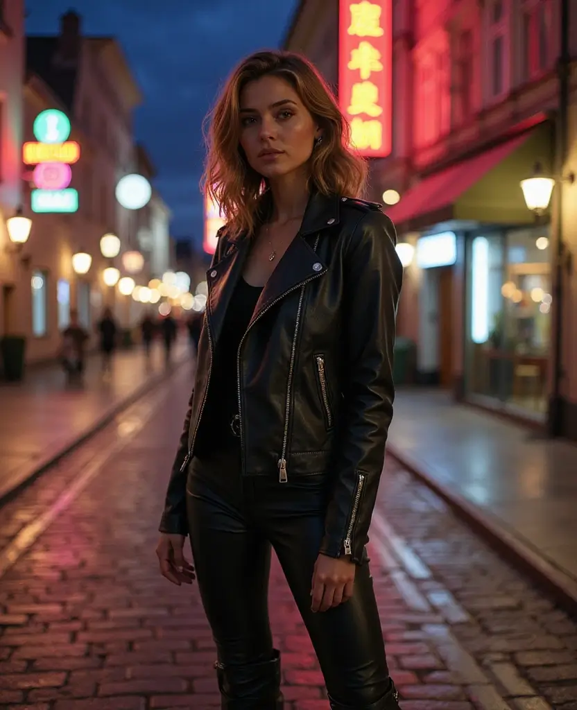 25 Trendy Outfits for Austria in November (Style Alert: #9 Is a Show-Stopper!) 17 what to wear in Austria in November 25 Trendy Outfits for Austria in November (Style Alert: #9 Is a Show-Stopper!) - 8. Leather Jackets and Boots