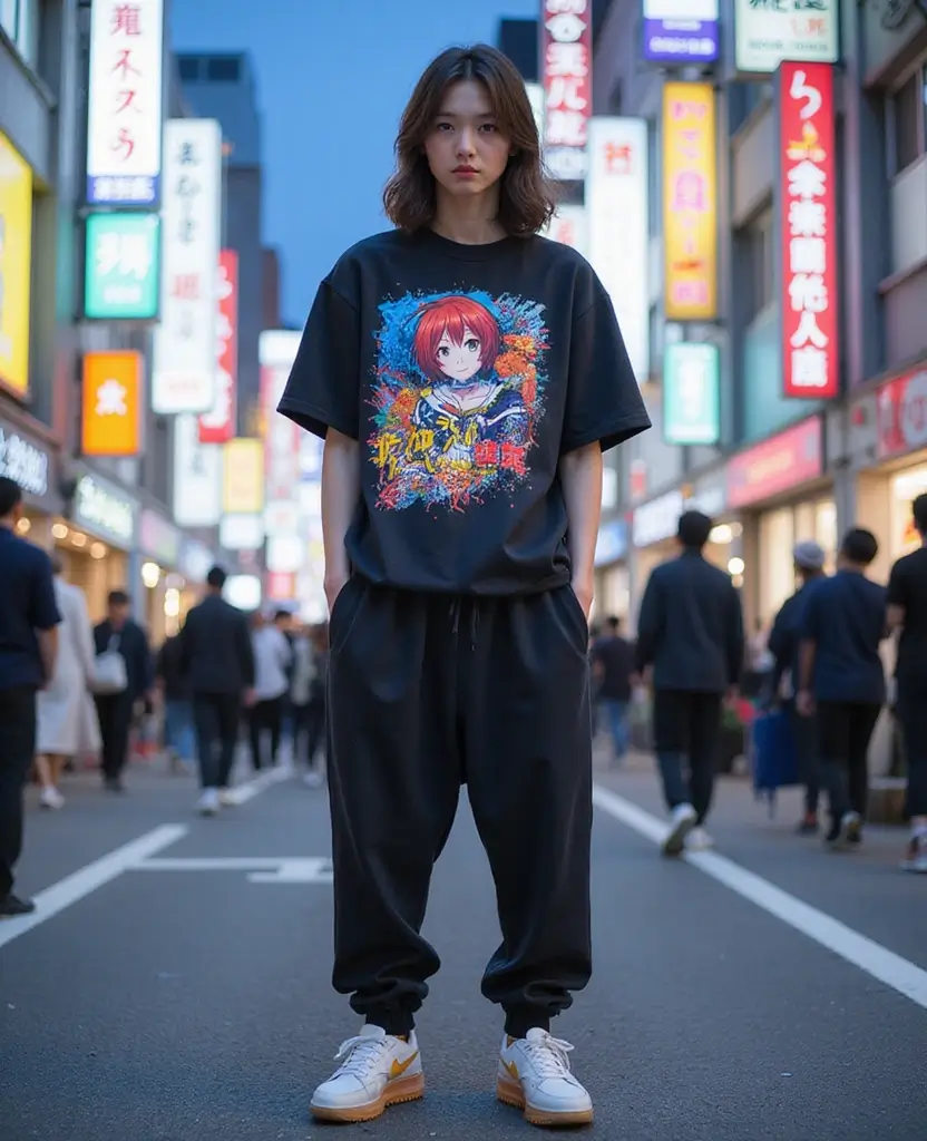 15 Casual Outfits for Exploring Tokyo in November (You’ll Want to Copy #11!) 19 What to wear in Tokyo in November 15 Casual Outfits for Exploring Tokyo in November (You’ll Want to Copy #11!) - 7. Comfy Joggers and Graphic Tee
